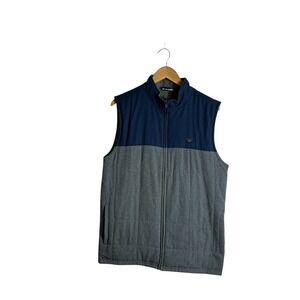 Travis Matthew Men's Medium Northern Golf Vest Heather Blue‎ Nights